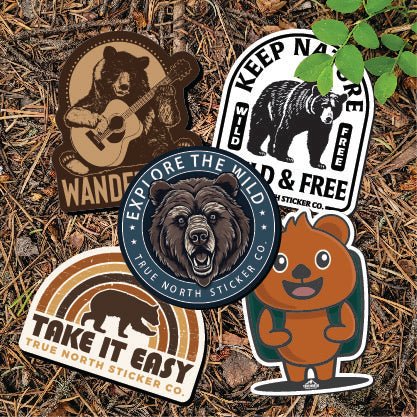 Bundle of 5 - Big Bear - True North Sticker Company