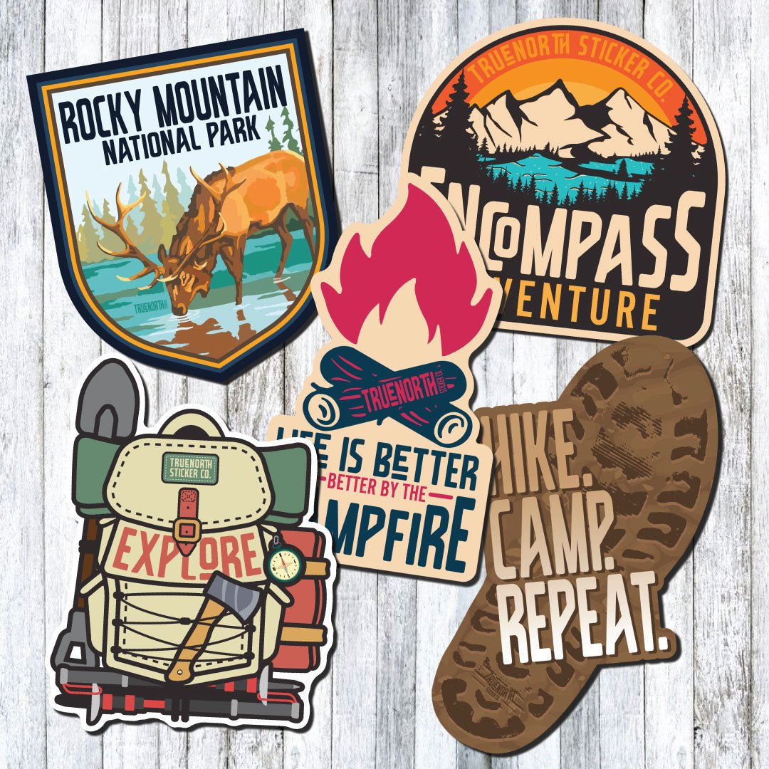 Bundle of 5 - Explore - True North Sticker Company