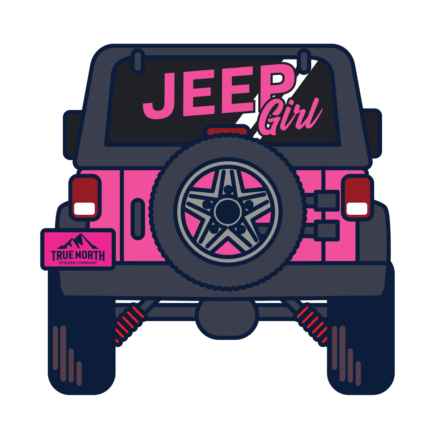 Jeep Girl - True North Sticker Company