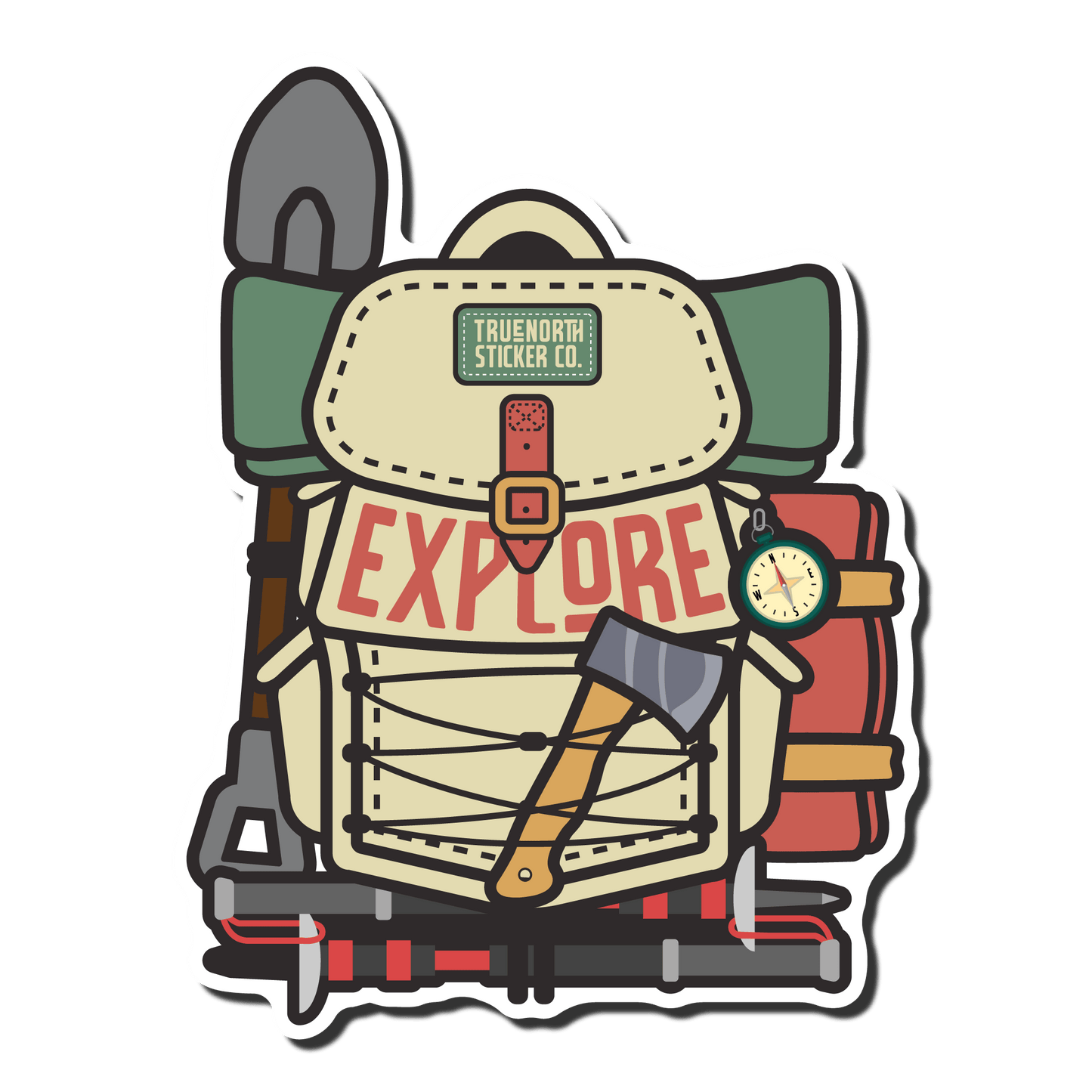 Backpacking - True North Sticker Company