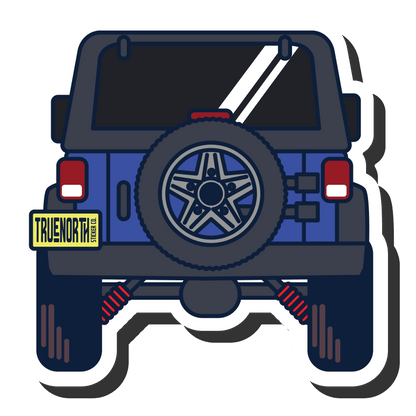 Blue Adventure Jeep #2 - True North Sticker Company