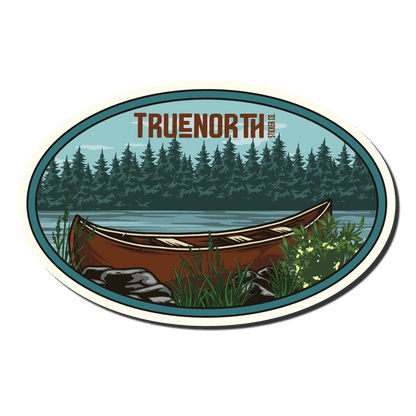 Canoe on the Lake - True North Sticker Company