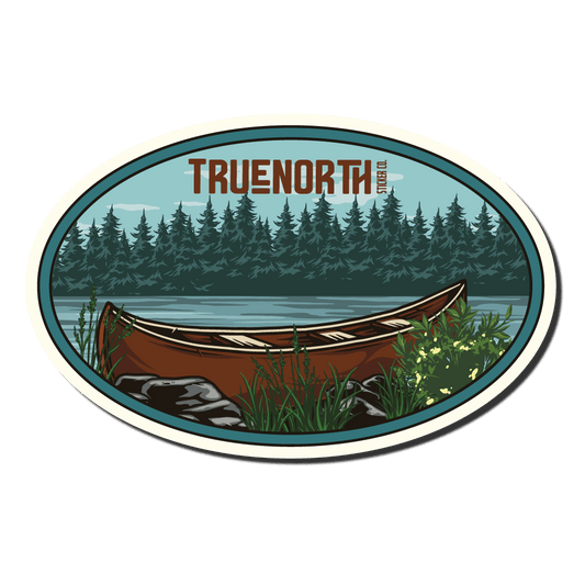 Canoe on the Lake - True North Sticker Company