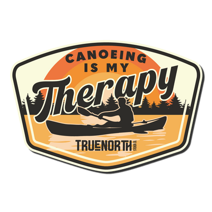 Canoeing is my Therapy - True North Sticker Company