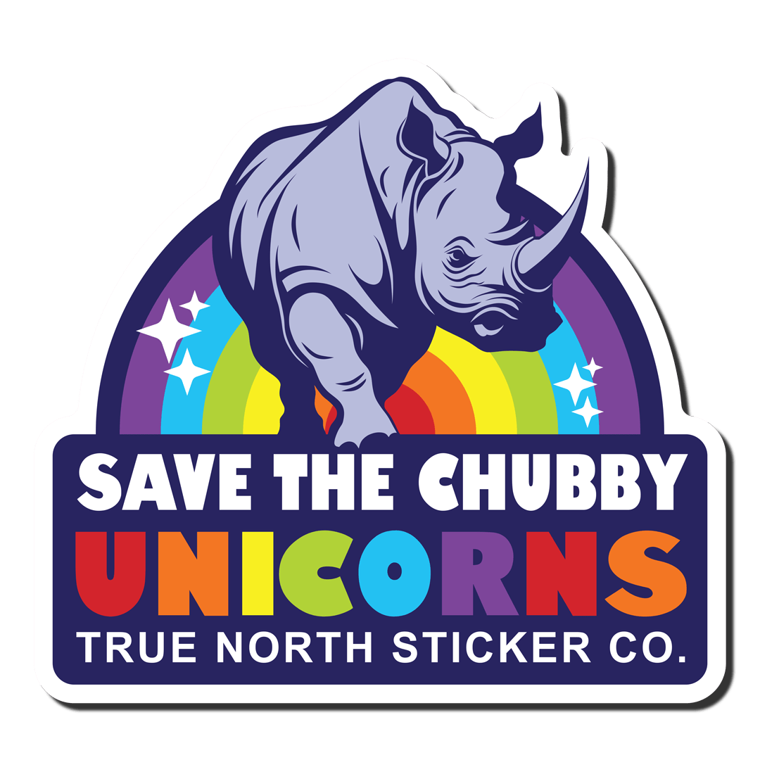 Chubby Unicorn - True North Sticker Company