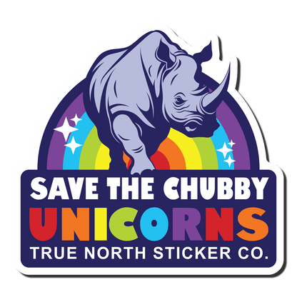 Chubby Unicorn - True North Sticker Company