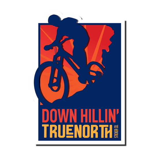 Downhillin' - True North Sticker Company