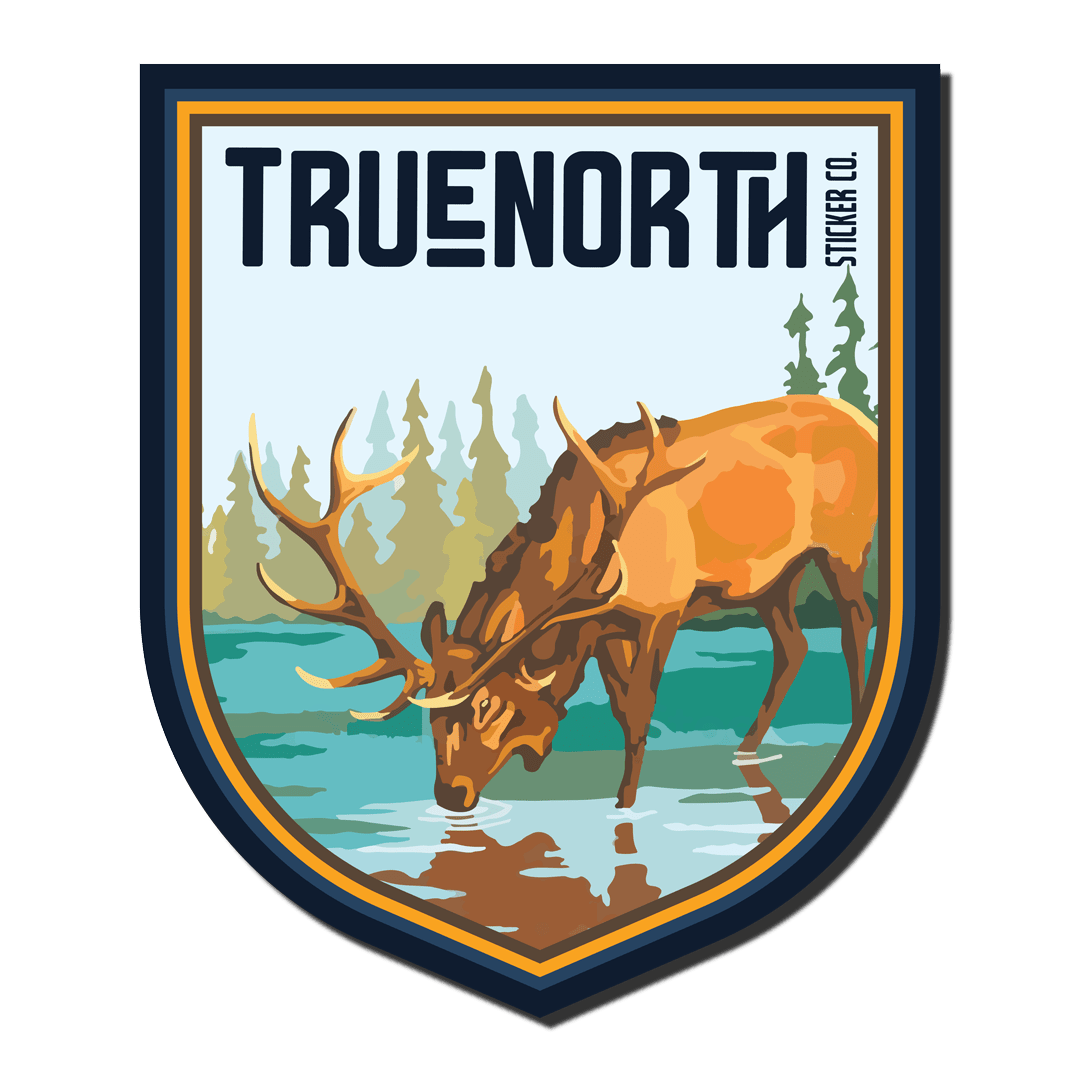 Drinking Elk - True North Sticker Company