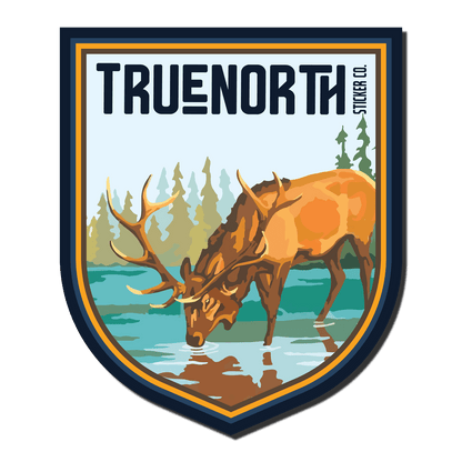 Drinking Elk - True North Sticker Company