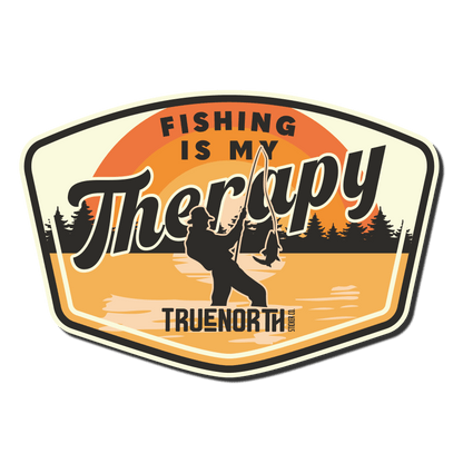 Fishing is my Therapy - True North Sticker Company