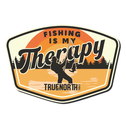 Fishing is my Therapy - True North Sticker Company