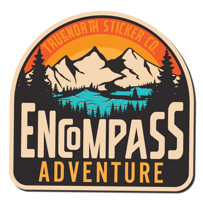 Glistening Mountains - True North Sticker Company