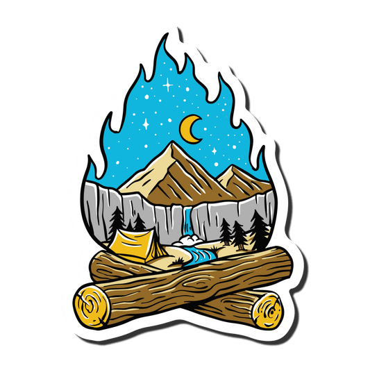 Night Fire - True North Sticker Company