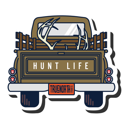 Old Tan Hunting Truck - True North Sticker Company