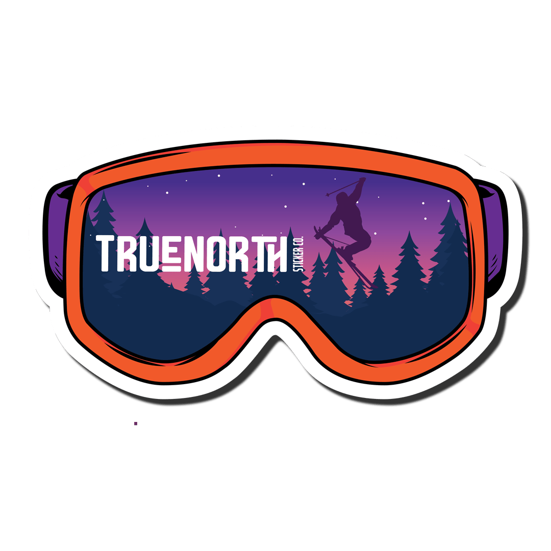 Skier's Point of View - True North Sticker Company