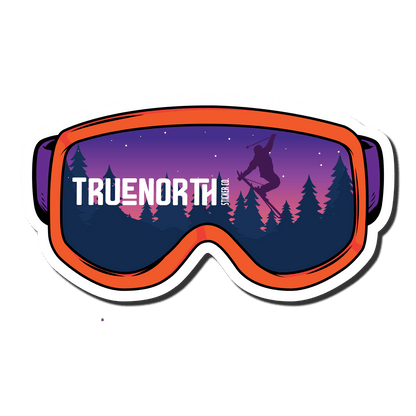 Skier's Point of View - True North Sticker Company