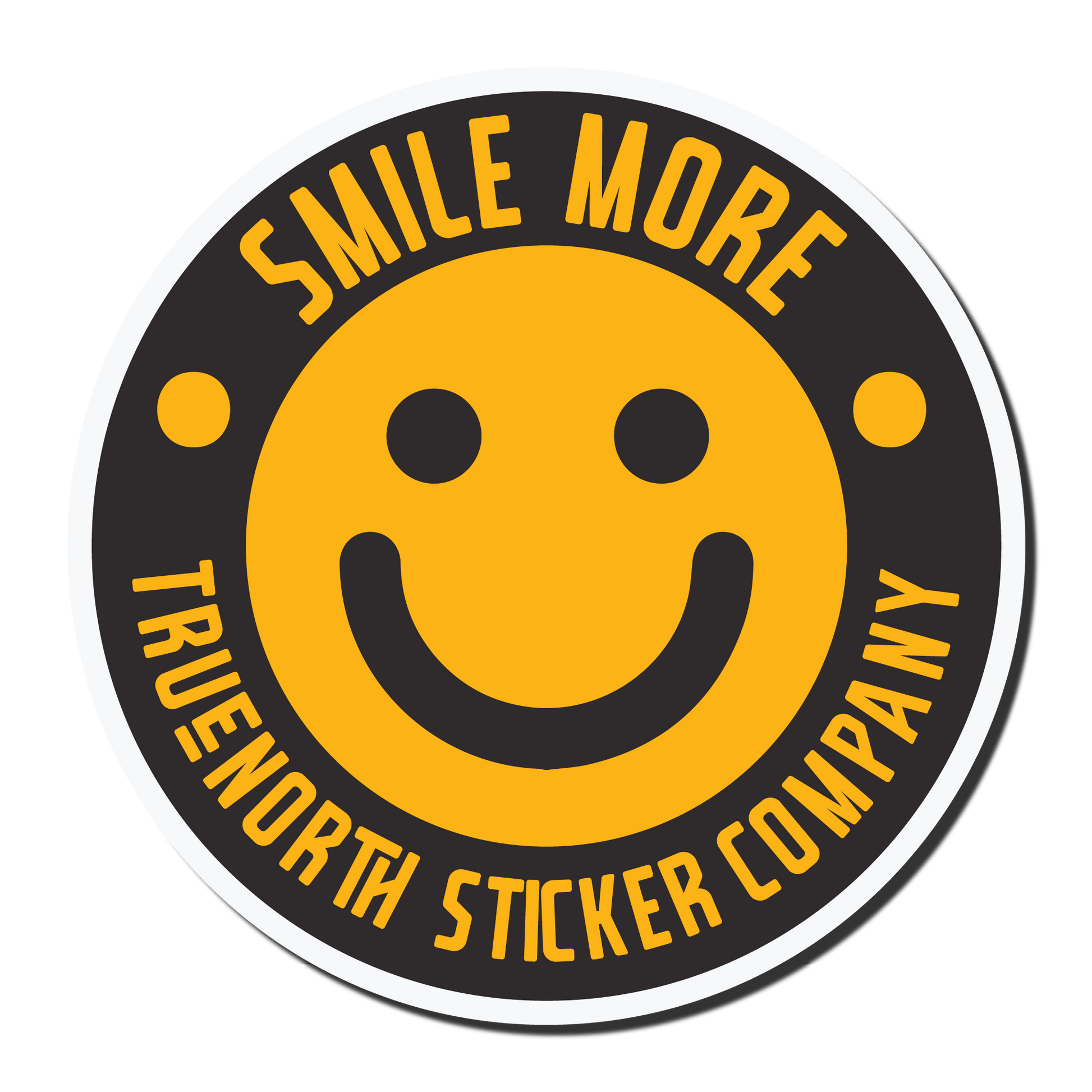 Smile More Sticker - True North Sticker Company