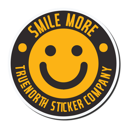 Smile More Sticker - True North Sticker Company