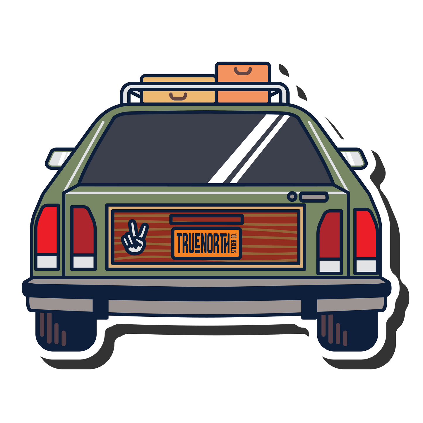 Station Wagon Adventure - True North Sticker Company