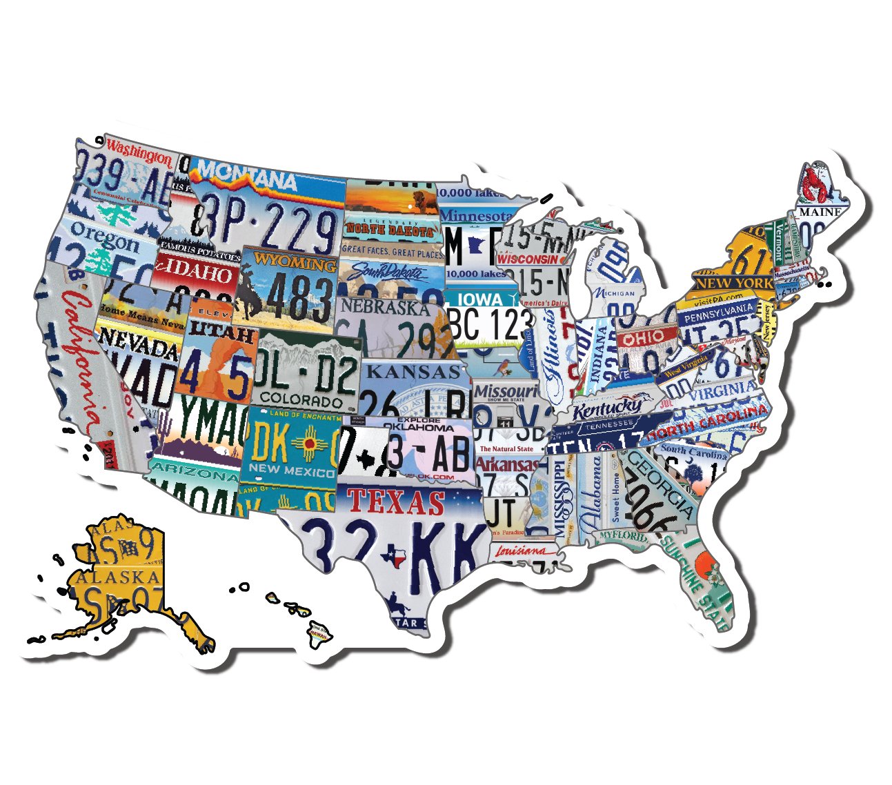 Sticker Maps – True North Sticker Company