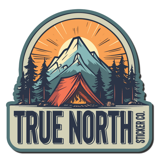 Tenting Adventure - True North Sticker Company