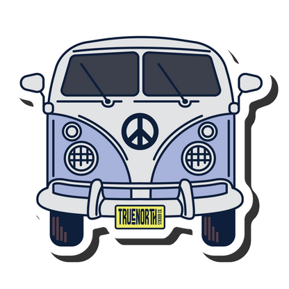 VW Bus Adventure - True North Sticker Company